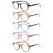 Eyekepper 5-packing Reading Glasses Round Readers for Women Reading +2.75 5pcs-mix-b 2.75 Diopters