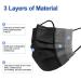 Black Disposable Face Masks 100 Pack - 3 Ply Breathable Adult Dust Masks - Buy Online on GoSupps.com