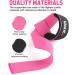 WALITO Weight Lifting Straps with Neoprene Padding for Men and Women - Pink (Pair) - Buy Online on GoSupps.com
