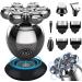Head Shavers for Bald Men 5 in 1 Electric Shaver 7D Floating Cutter Head Base Charging Portable Men Beard Trimmer Clipper Skull Shaver Waterproof Shaving