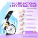 Gelike EC Gel X Nail Tips Set - 528PCS Short Quadrat Soft Gel Nail Tips with Milky White Glue & Top Coat - Ultimate Nail Extension Starter Kit - Buy Online on GoSupps.com