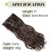 S-noilite 17 Full-Head Clip-In Wavy Hair Extensions - Dark Brown Dip Dye | 8pcs 43cm Long Hair Extensions - Buy Online on GoSupps.com