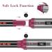 IG INGLAM 8-in-1 Curling Iron Wand Set - Professional Hair Curler with 8 Ceramic Barrels Fast Heat & Adjustable Temp for All Hair Types - Rock Grey & Purple - Buy Online on GoSupps.com