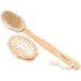 5-Part Body Brush Set - Shower Brush Massage Brush Loofah Sponge & Pumice Stone with Removable Bamboo Handle - Perfect Gift for Women - Buy Online on GoSupps.com