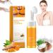 Turmeric Facial Cleanser Turmeric Face Wash Turmeric Foaming Facial Cleanser Turmeric Foaming CleanserTurmeric Foaming Cleanser for All Skin (1pcs) 1pc yellow