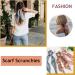 Shop 6-Piece Vintage Chiffon Hair Scarf & Elastic Hair Ties - 2 in 1 Ponytail Holders for Women & Girls | International Shipping Available - Buy Online on GoSupps.com