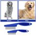 Premium Tiesome Pet Hair Grooming Kit - 2-in-1 Stainless Steel Double-Sided Comb & Massage Comb | Multi-functional Trunk for Dogs | Blue - Buy Online on GoSupps.com