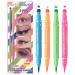 Eyeliner pen - Double-ended - 4 colors - Waterproof eyeliner stamp - Eye makeup pencil - With star moon butterfly and heart shapes - For parties
