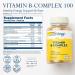 Solaray Vitamin B-Complex 100mg VegCaps | Promotes Healthy Energy, Blood Cell Formation & Nerve Support - Buy Online on GoSupps.com