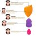 9-Piece Latex-Free Makeup Blender Sponges Set | Washable Beauty Tools for Foundation Powder & Cream - 3 Sizes - Buy Online on GoSupps.com