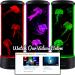 SensoryMoon Large LED Jellyfish Lava Lamp Aquarium with 3 Glowing Fake Jellyfish - 20 Color Changing Remote, Ocean Wave Projector - Kids Night Light - Buy Online on GoSupps.com