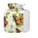 Hot water bottle with butterfly motif 1 l small hot water bag for pain relief bed hand and feet without BAP function