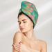 Hair Towel Wrap - Quick-Dry Button Towel Turban | Colorful Palm Leaves | Ideal Hair Drying Solution - Buy Online on GoSupps.com