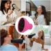 Nxbuynef Blow Dryer Attachment | Heat Resistant Silicone Hair Dryer Vent Hood Foldable - Soft Blow Dryer Accessory Multifunctional Hair Styling Supplies for Girls pink - Buy Online on GoSupps.com