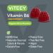 Viteey B6 Vitamins for Mood & Nerve Function Support Vitamin B6 Gummies 100mg for Adults & Teens Gummy - Berry - 7.58 Oz - Buy Online on GoSupps.com
