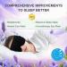 UNCN Sleep Headphones - Bluetooth Wireless Over-Ear Noise Cancelling Earbuds for Autism, Sleep Mask, and Dark Circles - Women's Cozy Black Headband - Buy Online on GoSupps.com