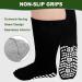 Diabetic Socks for Men & Women - Non-Binding Edema Crew Socks | Extra Wide Non-Slip Hospital Socks for Swollen Feet (3 Pairs Sizes 9-11 10-13 13-15) - Gray Large - Buy Online on GoSupps.com