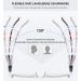 Shop Lanomi Fashion Half-Frame Reading Glasses - Blue Light Filter UV400 Protection Pink Frame & Tortoise Arm - Perfect Visual Aid for Men & Women - Buy Online on GoSupps.com