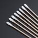 GLEAVI 100pcs Cotton Swabs - Organic Wood Applicator Tips for Ear Wax Removal Makeup Brushes and Cleaning - Best Quality Cotton Sticks - Buy Online on GoSupps.com