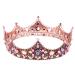 Vofler Rose Gold Crown Tiara for Women - Birthday Princess Queen Hair Decor with Crystal Rhinestone Pink Pearls - Ideal for Bridal, Quinceanera, Wedding, Pageant & Costume Parties - Buy Online on GoSupps.com