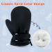 Black Toddler Waterproof Fleece-Lined Mittens | Winter Gloves for Kids 3M-5T | Snow & Ski Mittens for Boys & Girls | 3-12M (No Thumb) - Buy Online on GoSupps.com