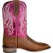 TuffRider Youth Arches Flame Embroidered Pink Square Toe Western Boots - Size 5, Brown - Buy Online on GoSupps.com