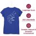 Shirtracer Women's Shirt - Perfect Gift for Dog Owners | Never Walk Alone Paw Prints in Royal Blue S - Buy Online on GoSupps.com