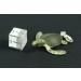 Miniblings Green Turtle Charm Zipper Pull - Handmade Fashion Jewelry Silver-Plated Chain Pendant & Bracelet Trailer - Buy Online on GoSupps.com