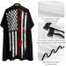 Retro American Flag Bass Fishing Custom Barber Cape Waterproof Hair Cutting Capes Apron Accessories with Adjustable Snap Closure - Buy Online on GoSupps.com