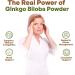 Go Nutra Ginkgo Biloba Powder 8 oz. | Pure Ginkgo Biloba Supplements Ginkgo Powder from Biloba Leaf (8oz.) - Buy Online on GoSupps.com