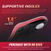 PCSSole High Arch Support Insoles for Flat Feet - Men's 8.5-10 Plantar Fasciitis Relief Comfortable Work Shoe Inserts - 320-Red - Buy Online on GoSupps.com
