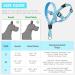 Weesiber Soft Dog Collar - Adjustable Padded Halter with Reflective Safety Strips for Small Dogs | No Pulling Perfect for Training & Walking (Blue) - Buy Online on GoSupps.com