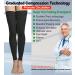 Compression Thigh High Sleeves 20-30mmHg Gradient Compression - Footless, Silicone Band, Opaque - Black 3XL - for Varicose Veins, Edema, Swelling - Unisex (1 Pair) - Buy Online on GoSupps.com