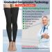 Footless Thigh High Compression Stockings - 20-30mmHg Gradient Compression - Silicone Band - Black (M) - Best for Varicose Veins and Edema - Buy Online on GoSupps.com
