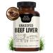 Grass Fed Beef Liver Capsules | Dessicated Liver Supplement | Freeze Dried Liver Pills | 30 Servings | 3000 mg | 120 Count