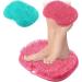 Rtteri Silicone Shower Foot Scrubber Set - Exfoliating Massager & Back Washer with Non-Slip Suction Cups - Pink/Green - For Men and Women - Buy Online on GoSupps.com