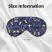 Blue and Orange Bird Print Unisex Sleep Eye Mask | Soft Comfort Shade for Travel & Yoga - Buy Online on GoSupps.com