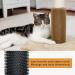 PEQULTI Cat Scratching Post with Sisal Rope, Brush, and Pompom - Grey - Buy Online on GoSupps.com