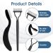 2pcs Eyelash Combs & Separator Tool - Metal Lash Comb for Individual Lashes & Extensions - Foldable Black Mascara Separator - Buy Online on GoSupps.com