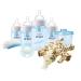 Philips AVENT Anti-Colic Baby Bottle with AirFree Vent Newborn Gift Set with Snuggle  Blue  SCD307/03 Gift Set Blue
