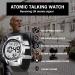 Hearkent Atomic Digital Talking Watch - British English Speaking, Radio-controlled, Big Numbers, Nylon Black - Ideal for Elderly and Visually Impaired - Buy Online on GoSupps.com