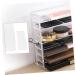 MAGICLULU 2pcs Cosmetic Storage Box Storage Drawers Plastic Eyeshadow Organizer Cosmetics Organizer Eye Shadow Transparentx2pcs 24x23x6.5cmx2pcs - Buy Online on GoSupps.com