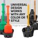 Universal Black Plastic Drip Tray for Toilet Plunger - JS Jackson Supplies - Buy Online on GoSupps.com