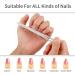 simarro 6 Pcs Metal Nail Files Stainless Steel Fingernail Toenail Files Double Sided Manicure Files for Polish Nail Nail Cleaner Tool - Buy Online on GoSupps.com