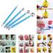 9PCS Sculpting Tools with Metal Ceramic Clay Stylus Dotting Tools and Silicone Polymer Flower Indentation Tool Set - Blue - Buy Online on GoSupps.com