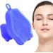 Silicone Face Scrubber Exfoliator Manual Silicone Face Scrub & Facial Scrubber - Silicone Face Scrub Facial Cleansing Rubber Face Exfoliator Brush for Delicate Cleaning Blue - Buy Online on GoSupps.com