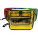Lightning X Premium Color Coded First Aid Kit Pouches - Set of 4 | Extra Large Zippered Bags with Transparent Window for EMT, Trauma, IFAK Medic Kits - Buy Online on GoSupps.com