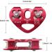 Latinaric Double Rope Pulley - Heart Shape Red Deflection Pulley for Cable Car & Via Ferrata | International Shipping - Buy Online on GoSupps.com