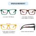 Shop GUD Oversized Reading Glasses - Stylish Screwless Spring Hinge 6 Pack for Men & Women +2.00 - Mix Colors - Buy Online on GoSupps.com