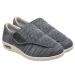 Diabetic Trainers for Men Extra Wide Fitting Men's Diabetic Wide Width Breathable Knit Adjustable Slipper with Anti-Slip Indoor Outdoor Sole Elderly Seniors 5.5 Darkgrey
